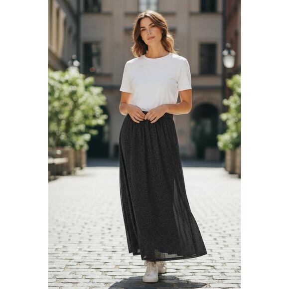 California concepts collection Dresses & Skirts - Vintage California Concepts Collection Black Sparkly Maxi Skirt